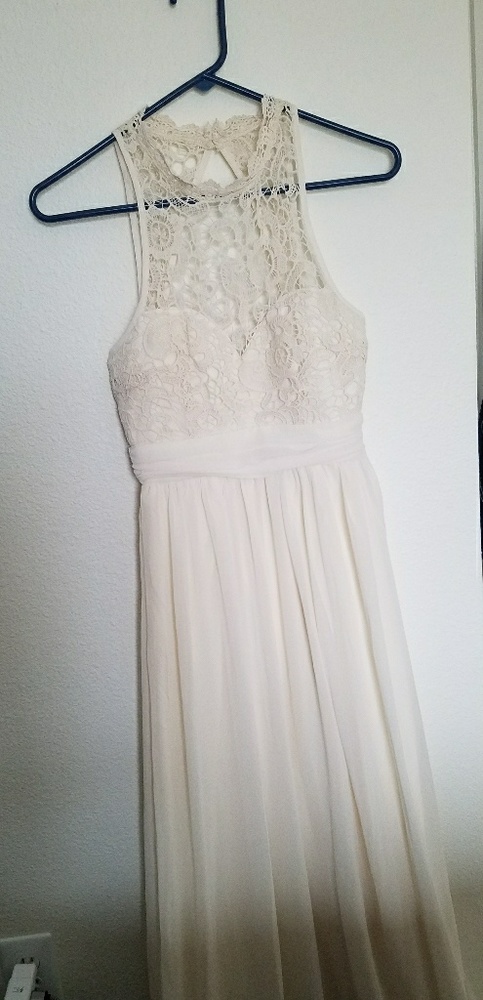 Long off-white dress